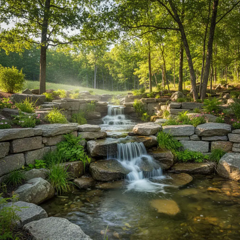 Water feature landscape